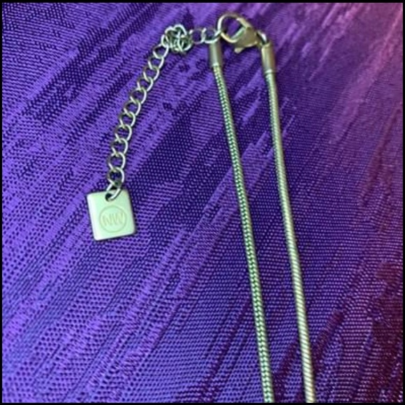 2/$20 Nine West Gold Tone Tear Drop Lariat Necklace - Picture 7 of 8